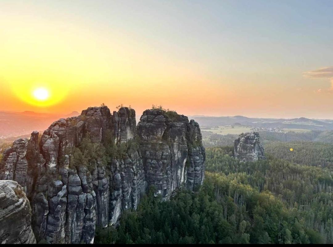 Haus Angermann Apartment Struppen ภายนอก รูปภาพ